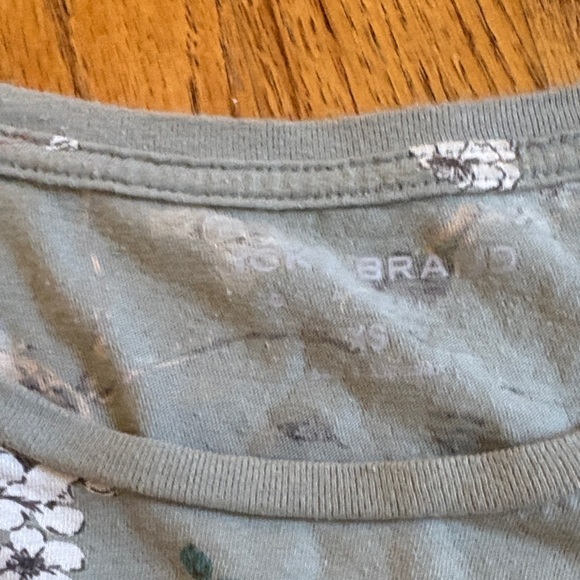 Lucky Brand Blue Floral Short Sleeve Tee - Picture 2 of 6